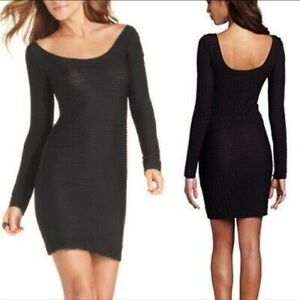 BCBGeneration Seamless Textured Bodycon Black XS S